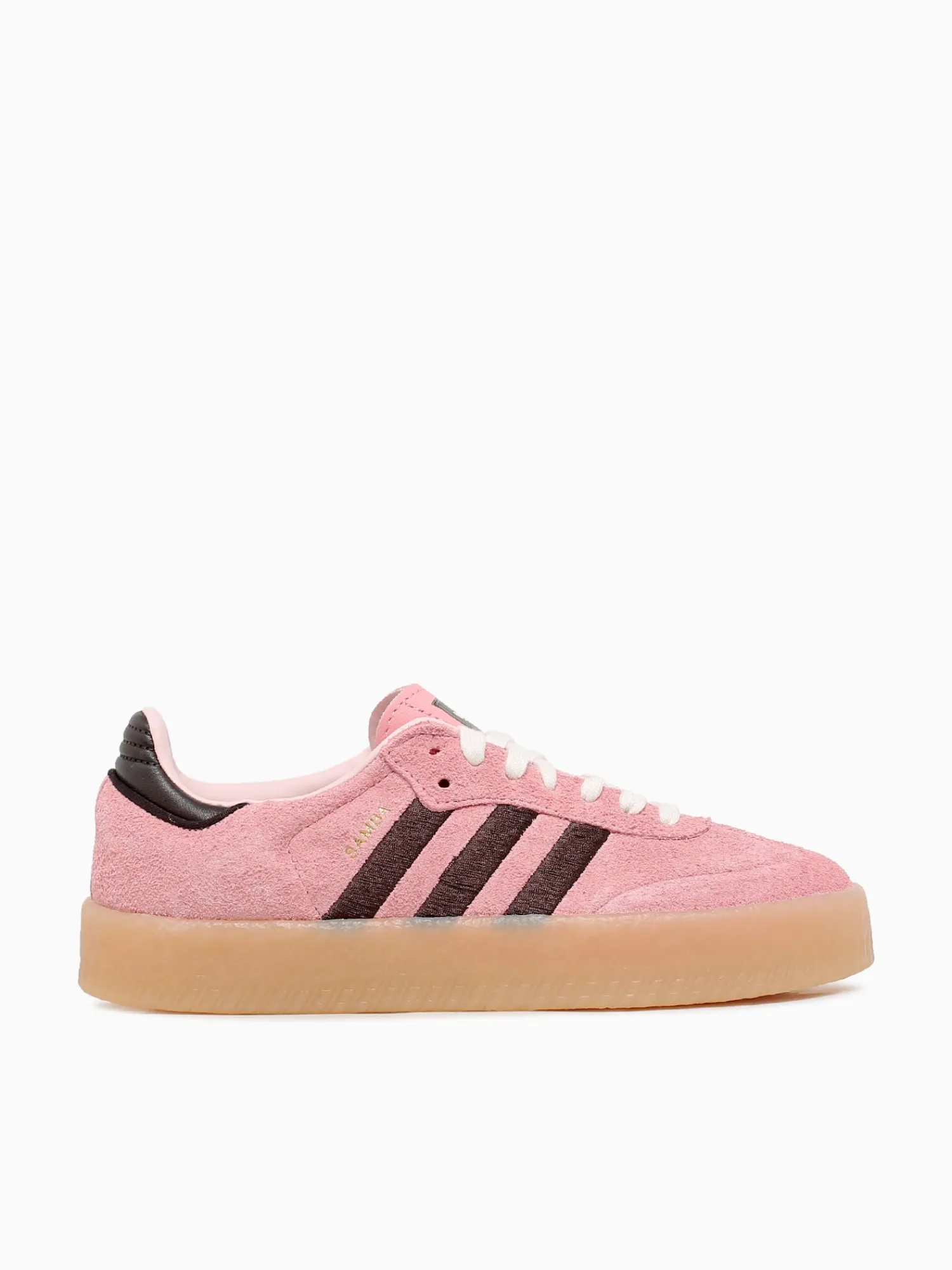 Hot adidas sambae w brown suede Pink