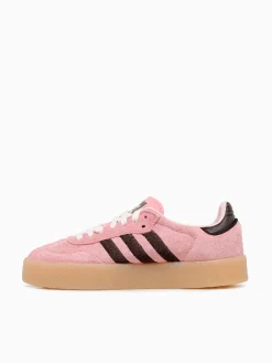 Hot adidas sambae w brown suede Pink