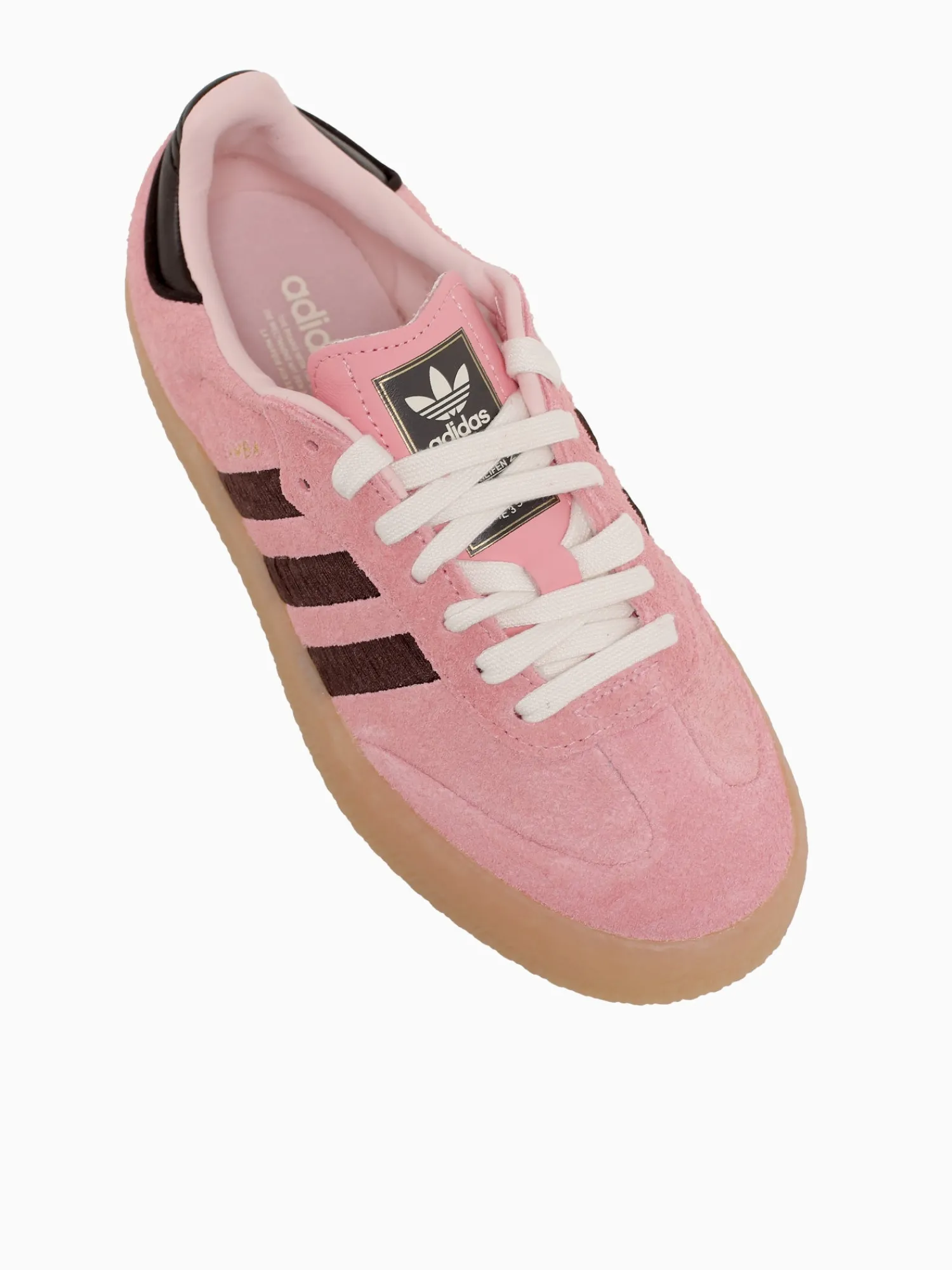 Hot adidas sambae w brown suede Pink