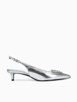 Clearance Schutz satchel prata trans spechio vinil Silver