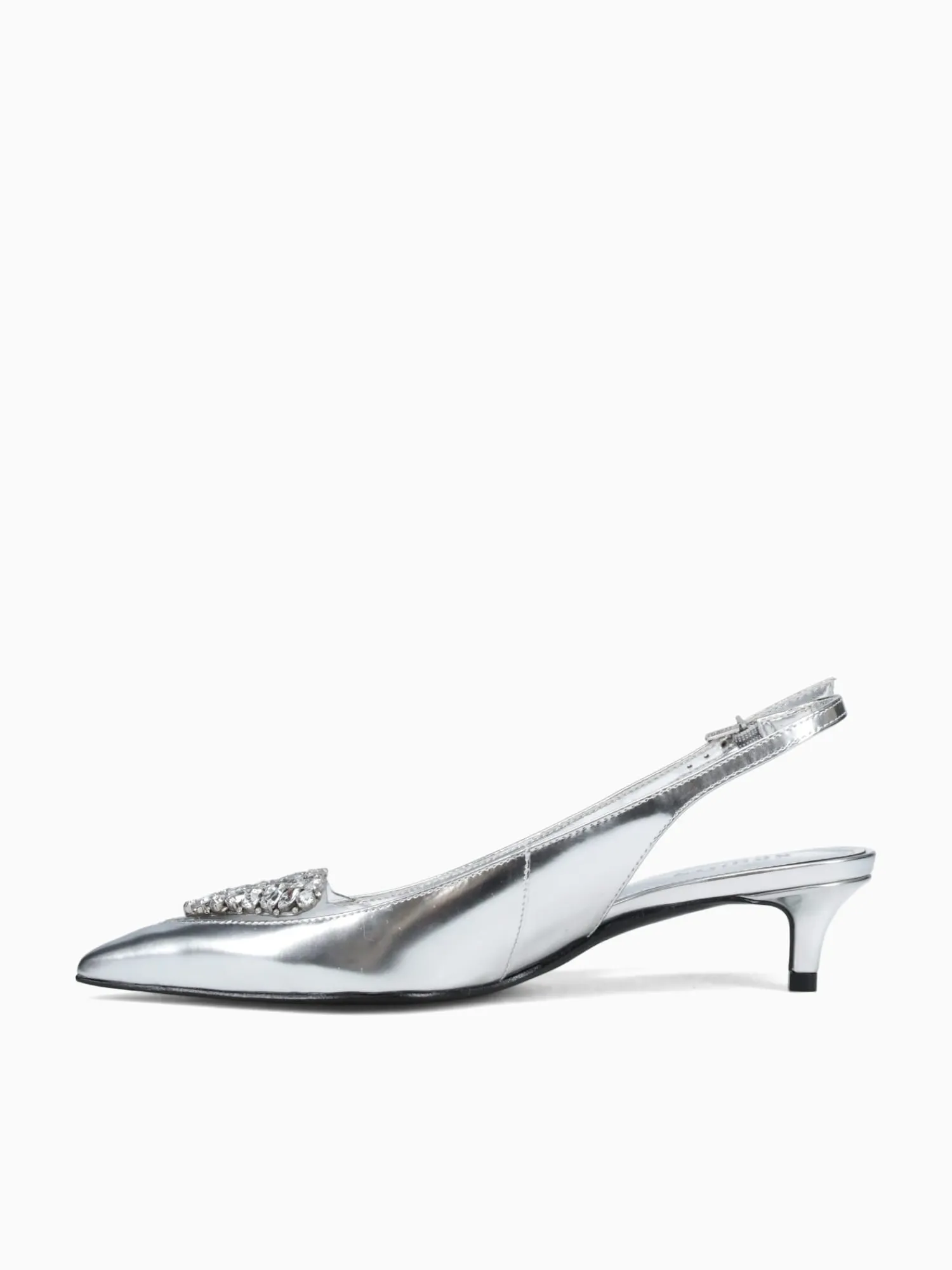 Clearance Schutz satchel prata trans spechio vinil Silver