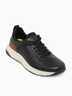 Sale Florsheim satellite perf elastic cognac lea Black