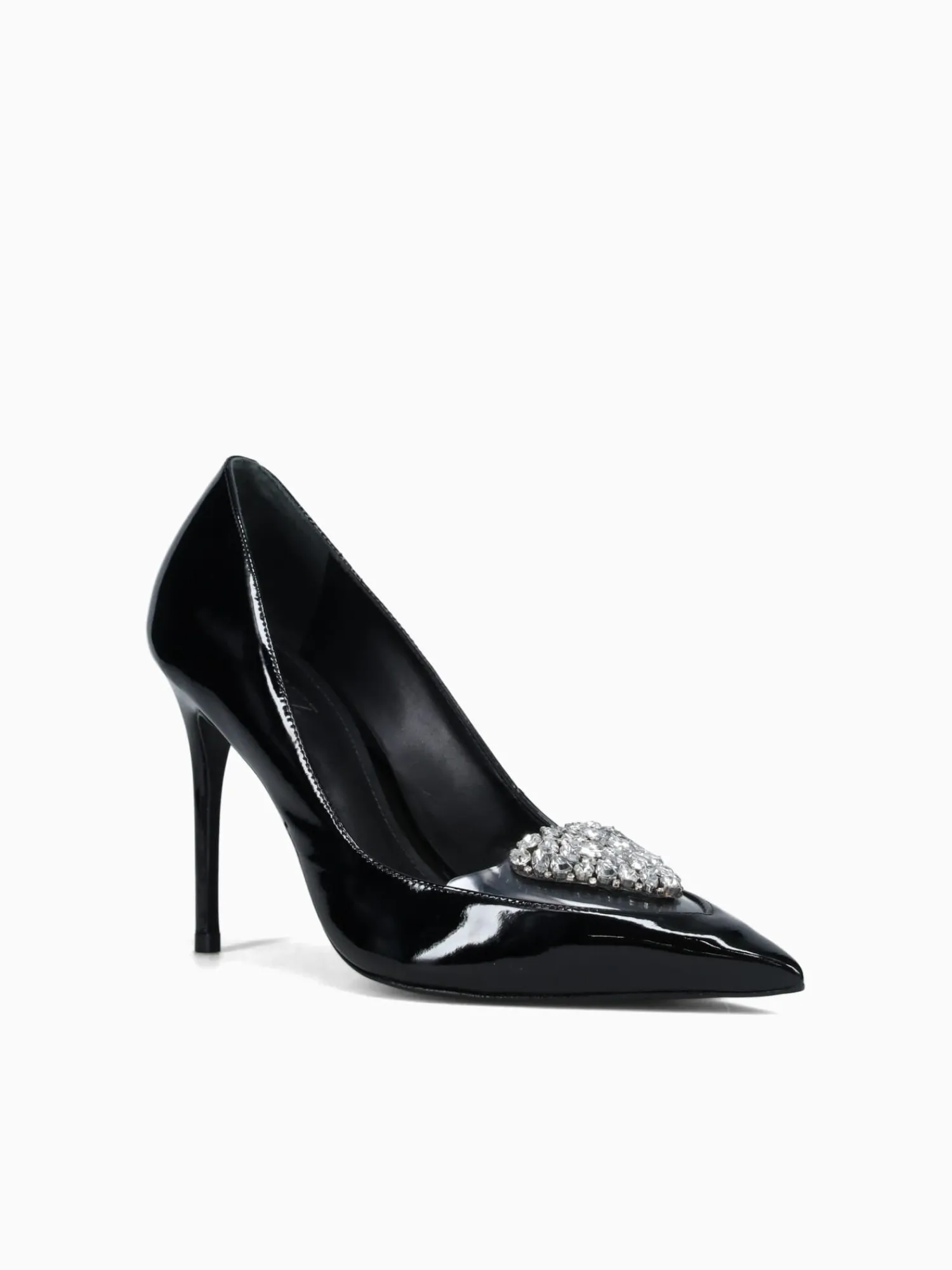 New Schutz satin trans verniz soft vinil Black