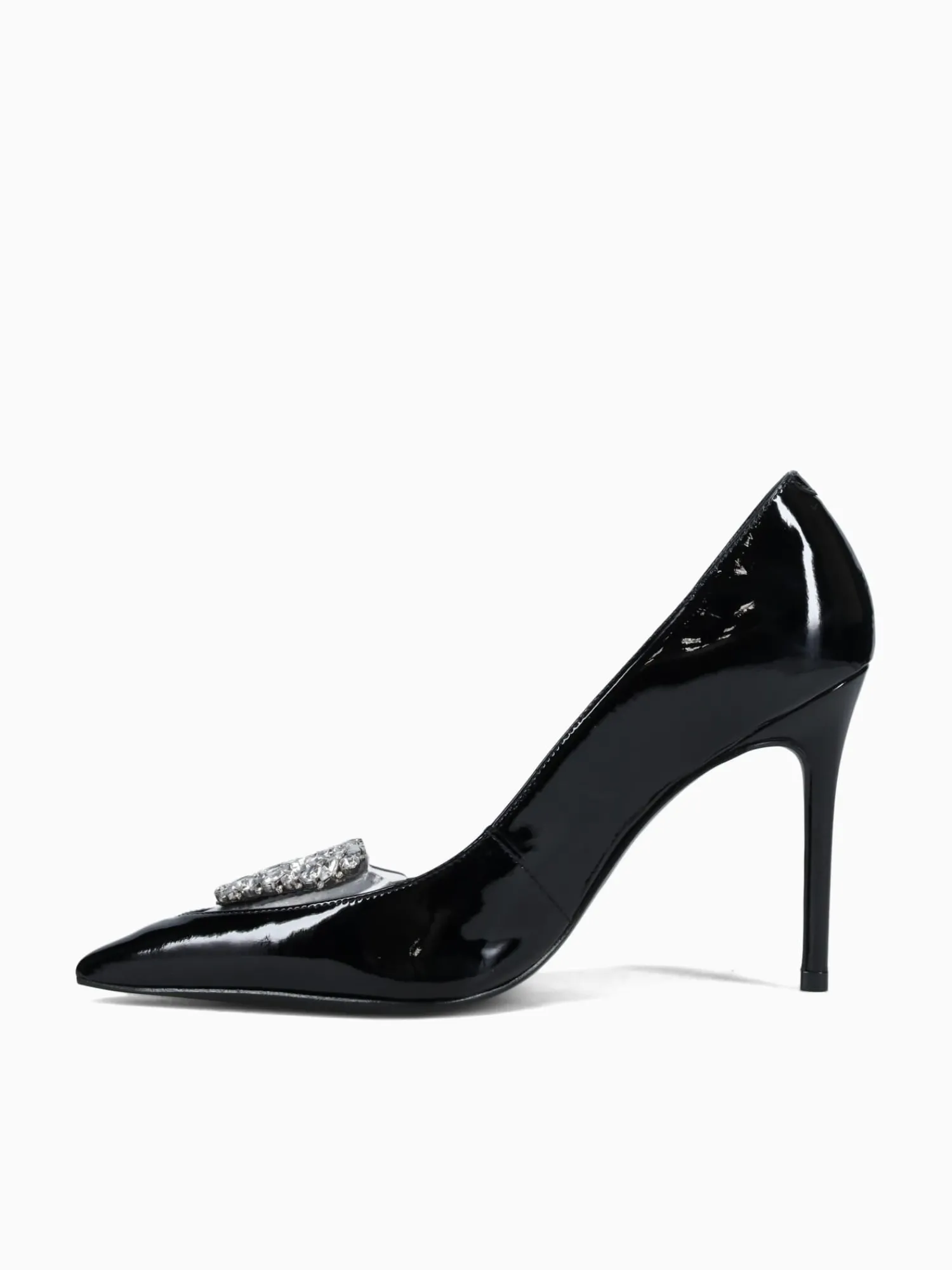 New Schutz satin trans verniz soft vinil Black