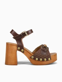 Fashion SANDRO ROSI sawyer t.moro t.moro rafia vach Brown