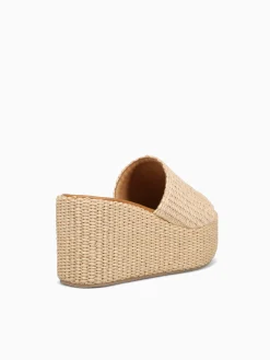Clearance SANDRO ROSI saxon e rafia Natural