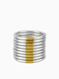 New BuDhaGirl all weather bangles awb Silver