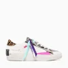New CRIME LONDON sk8 deluxe 20105pp7 10 wht zebra lea White