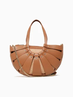 Online La Favorita sparti tote cuoio leather Tan