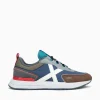 Discount MUNICH speed 05 mesh suede Navy