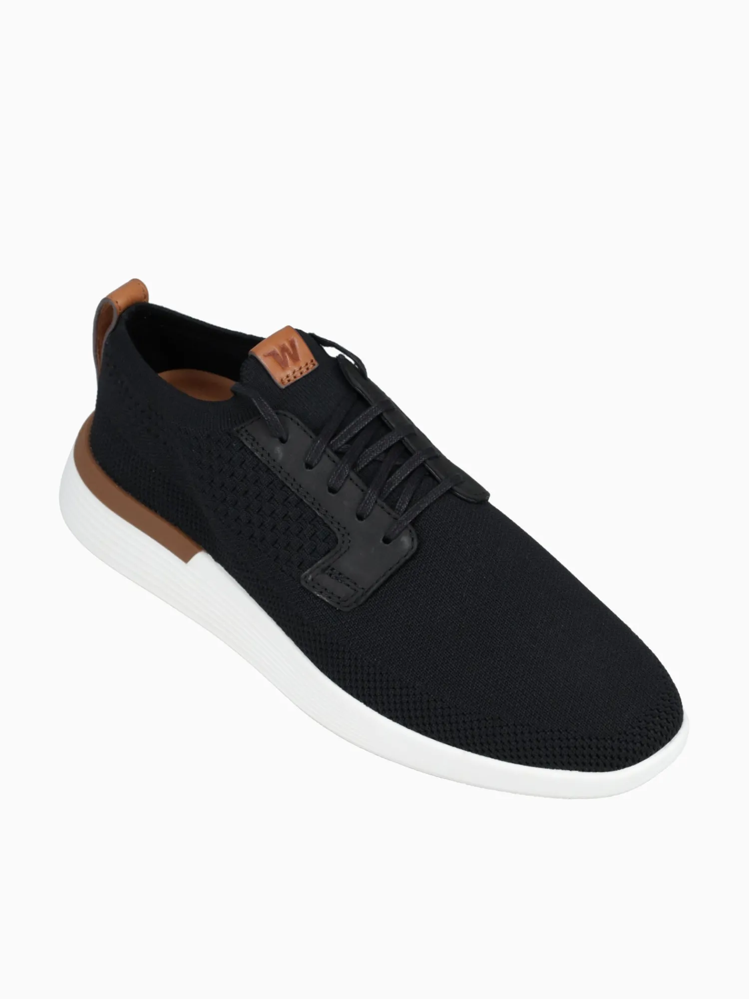 Discount Wolf & Shepherd swiftknit derby knit Black White