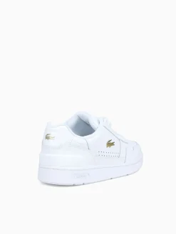 Best Lacoste t clip 124 white gold leather White Multi