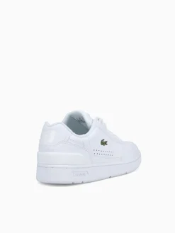 Fashion Lacoste t clip 123 wht wht leather White