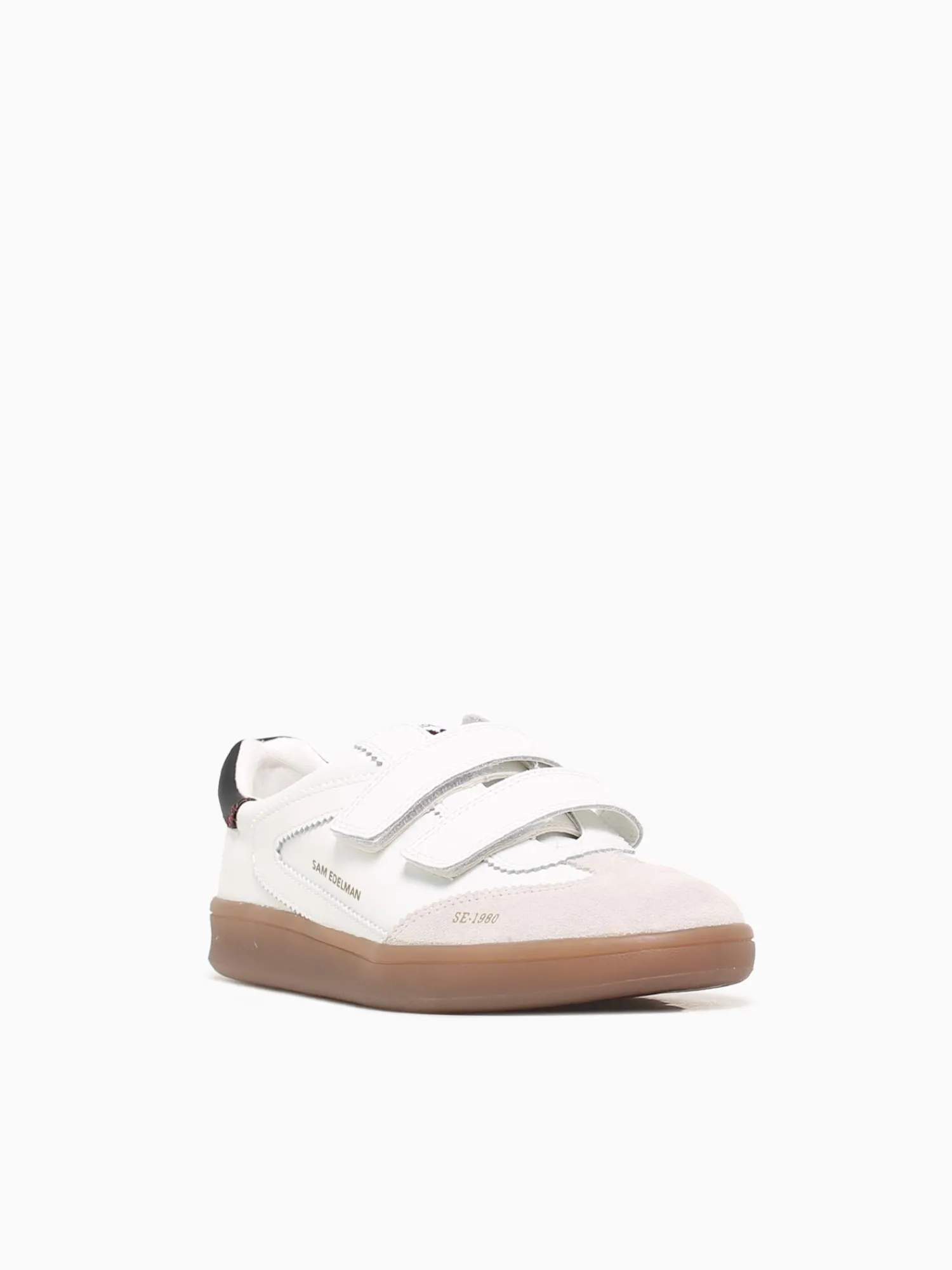 Online Sam Edelman talia white black leather suede White Multi
