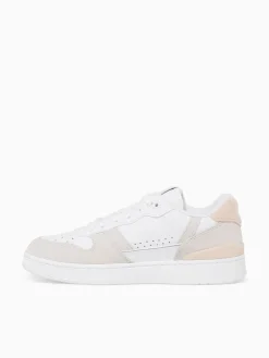 Outlet Lacoste tclip set 224 wht lt.pink leather White Multi