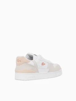 Outlet Lacoste tclip set 224 wht lt.pink leather White Multi