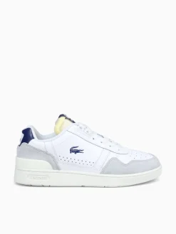 New Lacoste tclip wht nvy leather sde White Multi