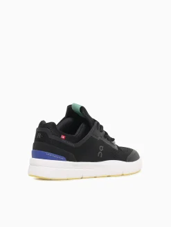 Hot ON the roger spin indigo leather Black