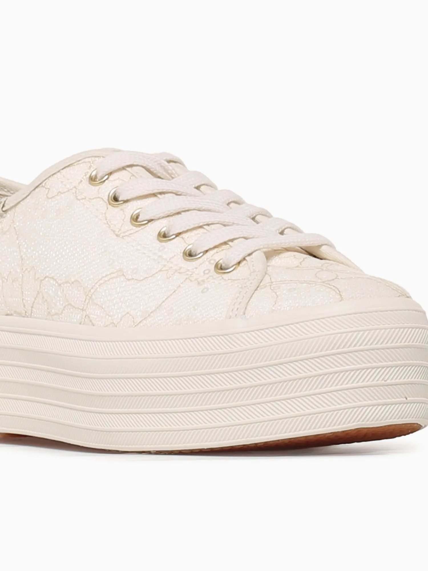 Discount Keds triple up lace cream lace cel Off White