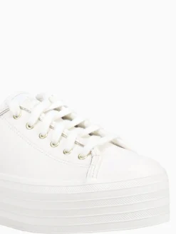New Keds triple up gold leather White