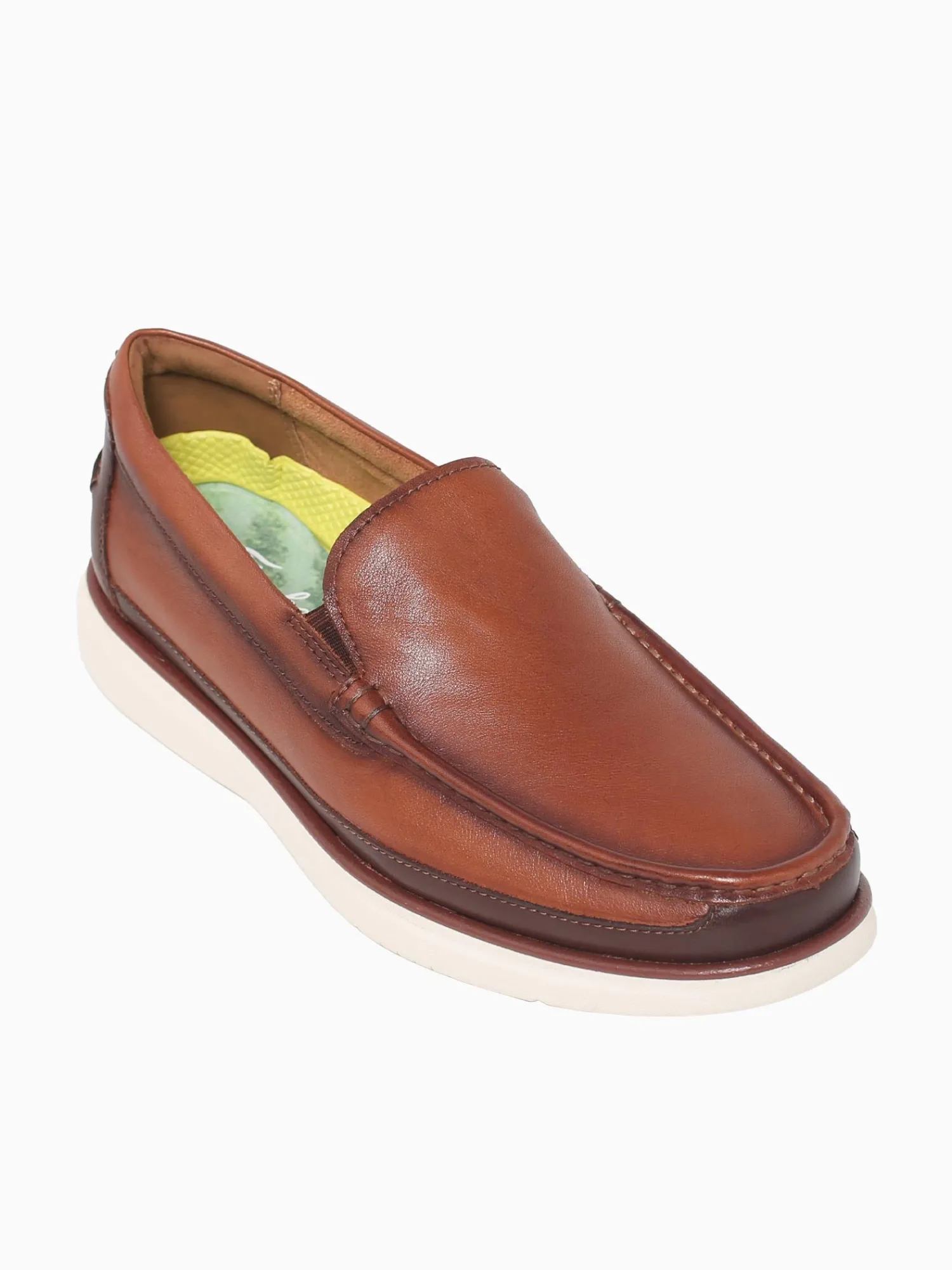 Online Florsheim tropic moc toe venetian chest lea Cognac