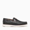 Clearance Florsheim tropics moc toe boat chestnut leath Navy