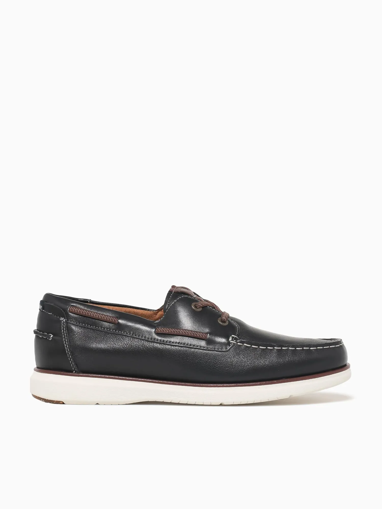 Clearance Florsheim tropics moc toe boat chestnut leath Navy