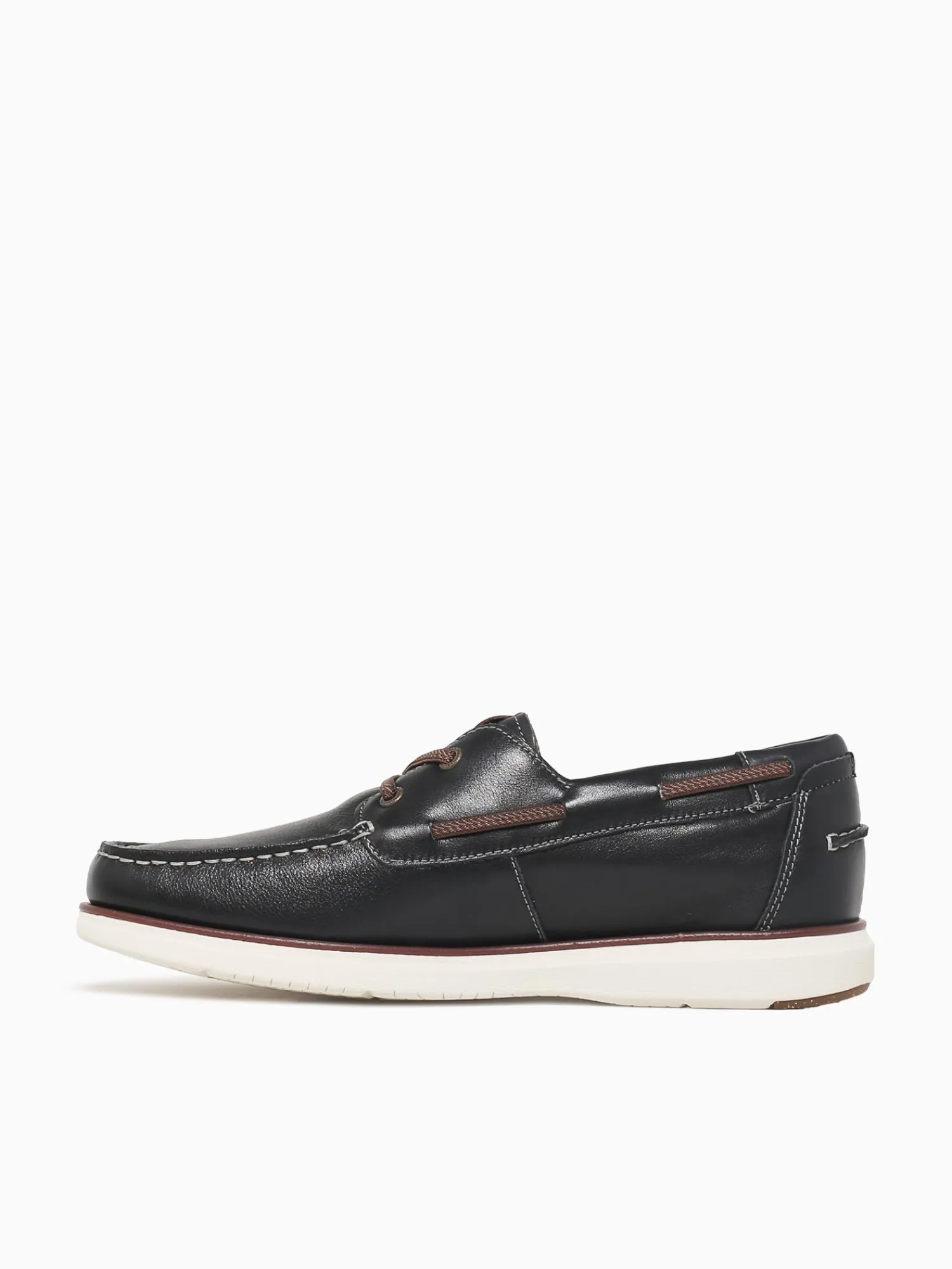 Clearance Florsheim tropics moc toe boat chestnut leath Navy