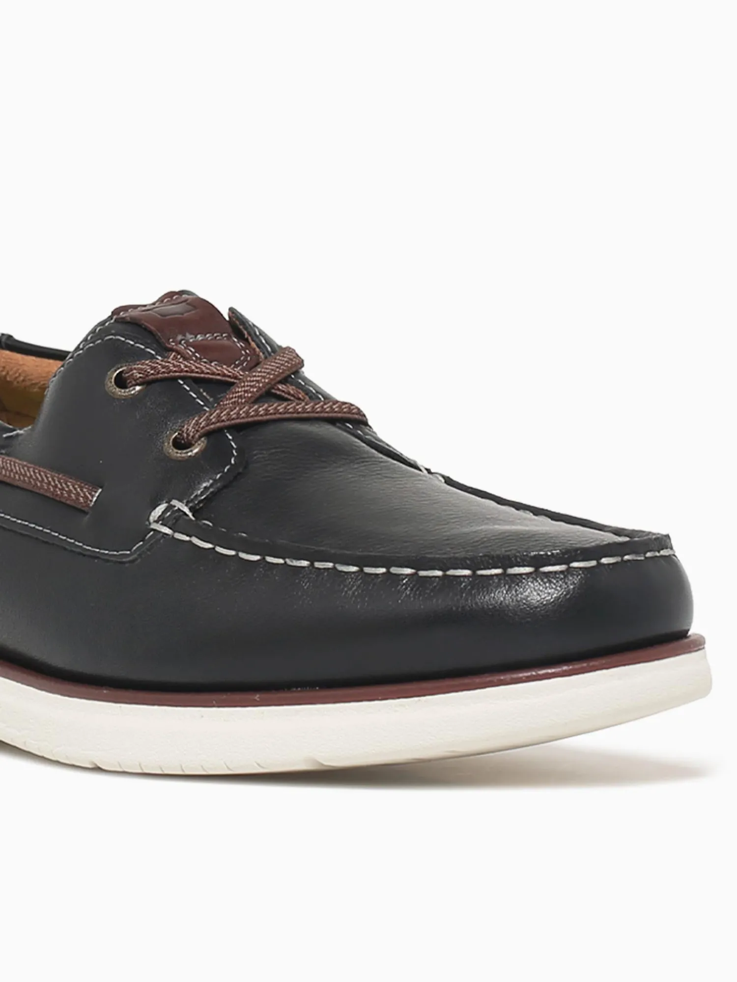 Clearance Florsheim tropics moc toe boat chestnut leath Navy
