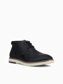 Clearance Florsheim vibe plian toe chukka blk brw crazy hors Black