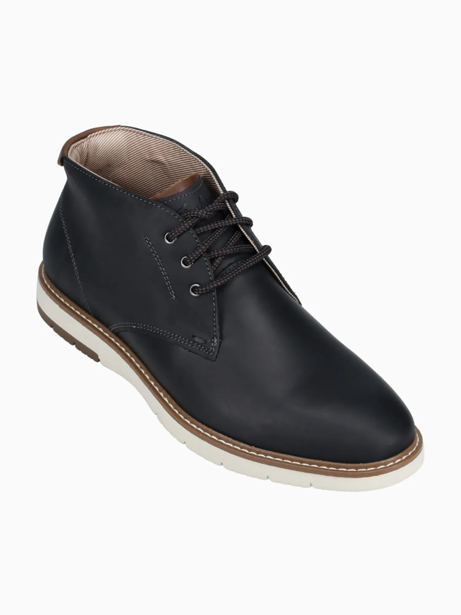 Clearance Florsheim vibe plian toe chukka blk brw crazy hors Black