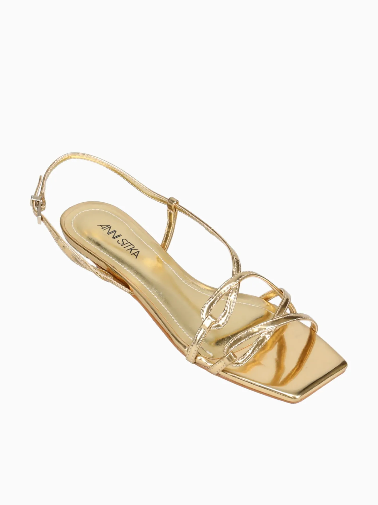 Clearance Anni Sitka welcome ouro espelhado Gold