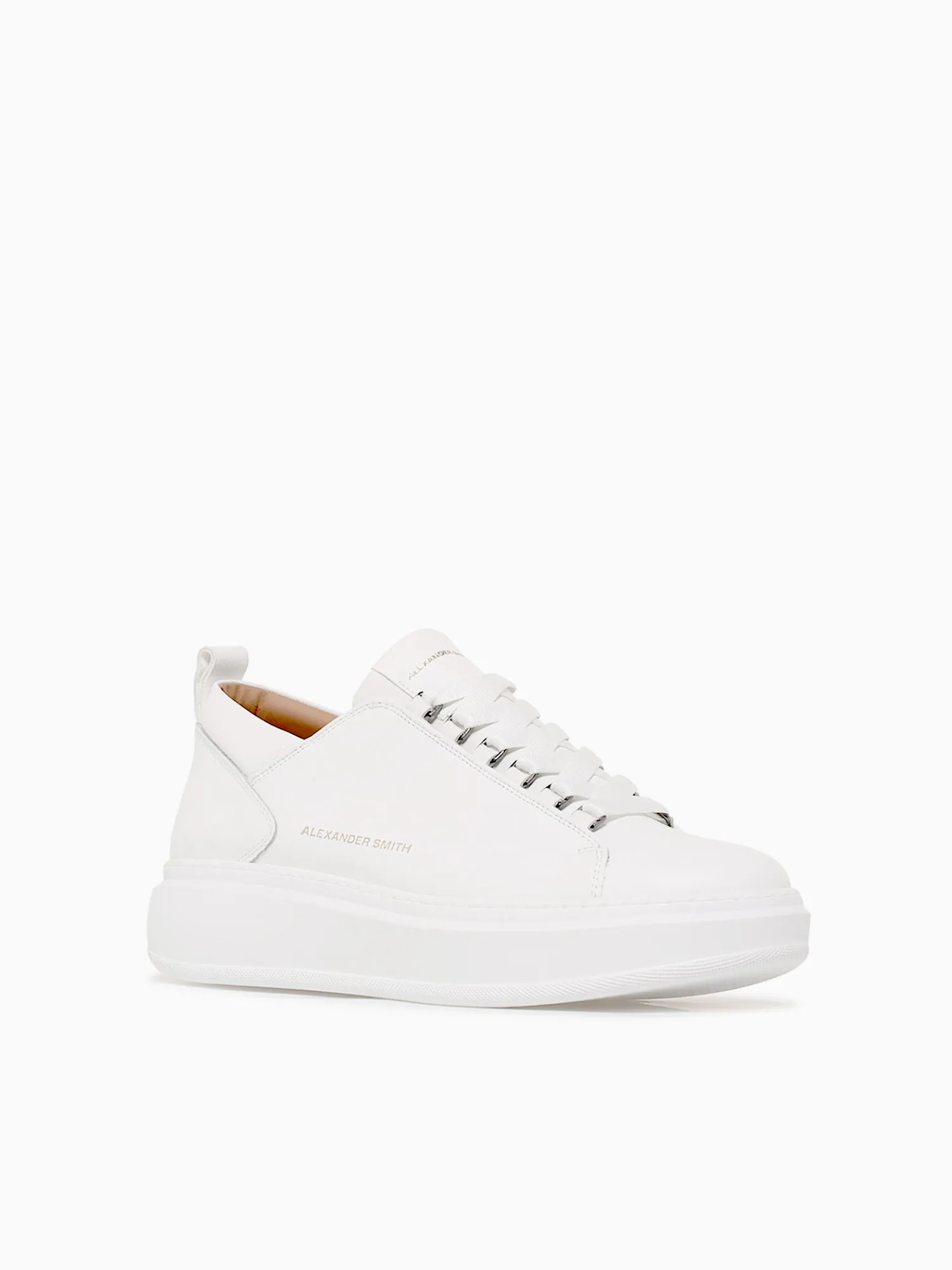 Hot ALEXANDER SMITH wembley man total leather White