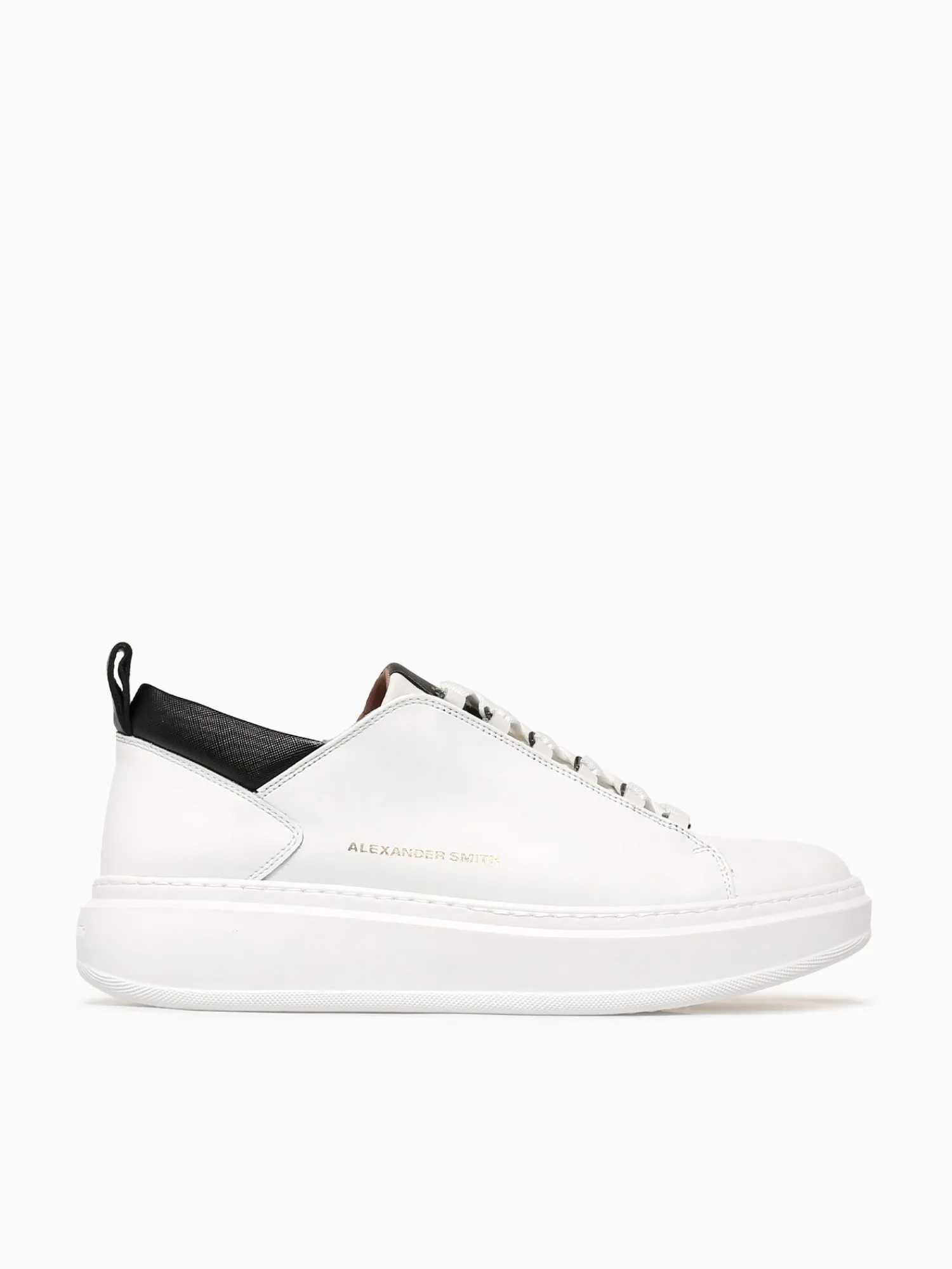 Discount ALEXANDER SMITH wembley man black leather White