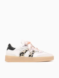 Sale CRIME LONDON wembley 20250pp7 10 wht leopard lea sde White