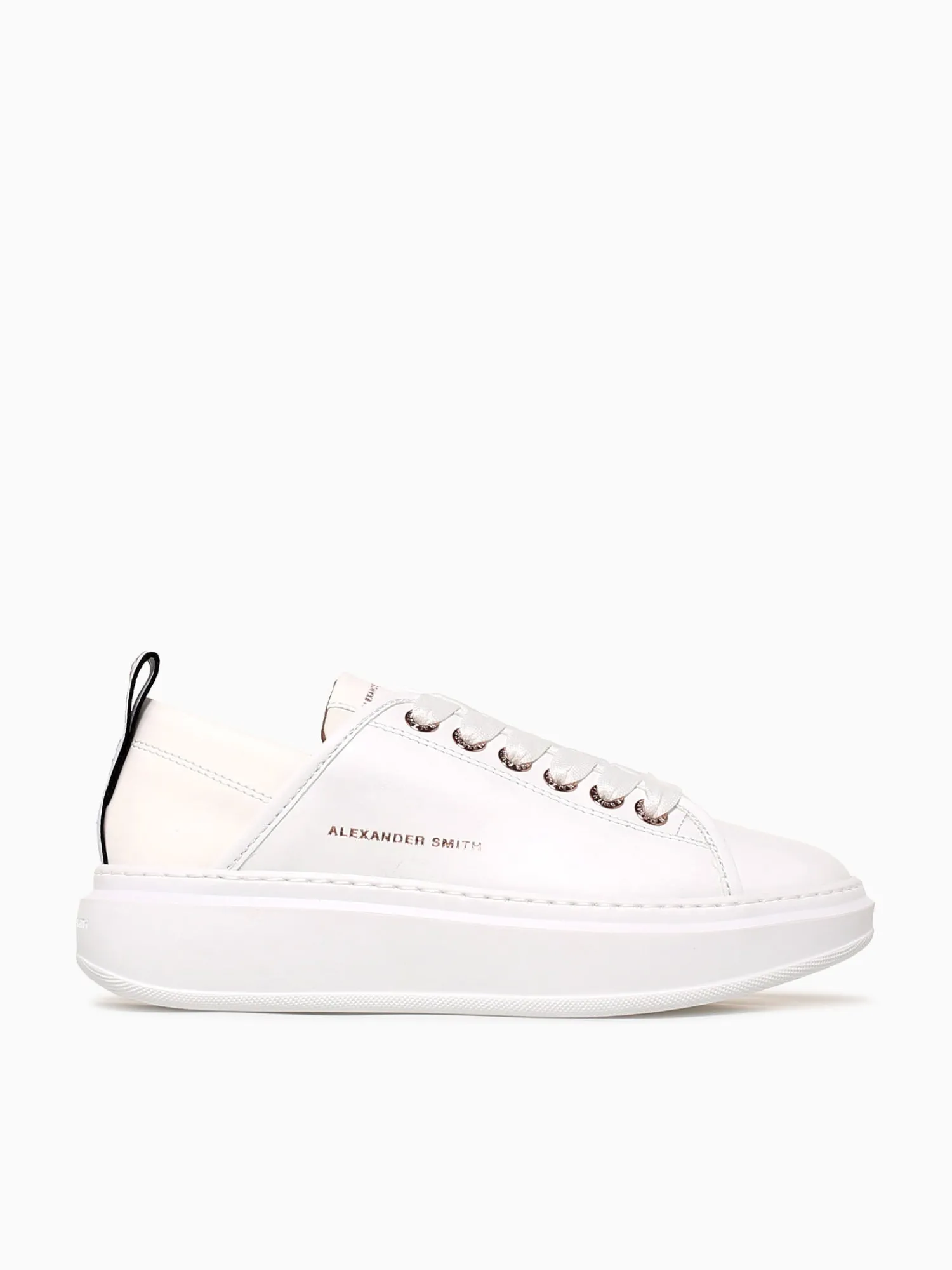 Discount ALEXANDER SMITH wembley woman total leather White