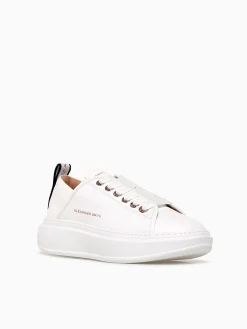 Discount ALEXANDER SMITH wembley woman total leather White