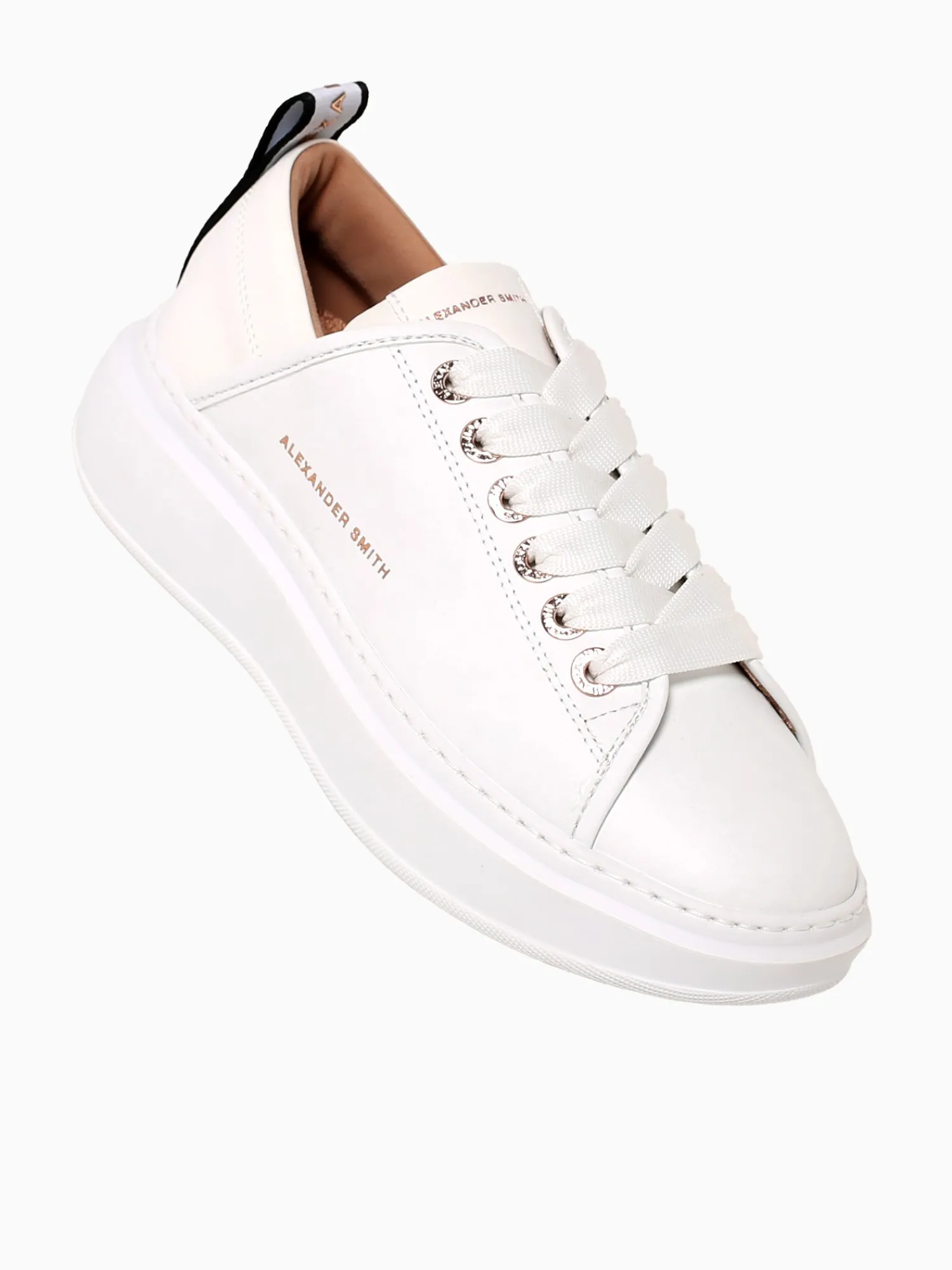 Discount ALEXANDER SMITH wembley woman total leather White