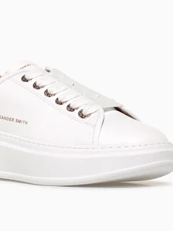 Discount ALEXANDER SMITH wembley woman total leather White