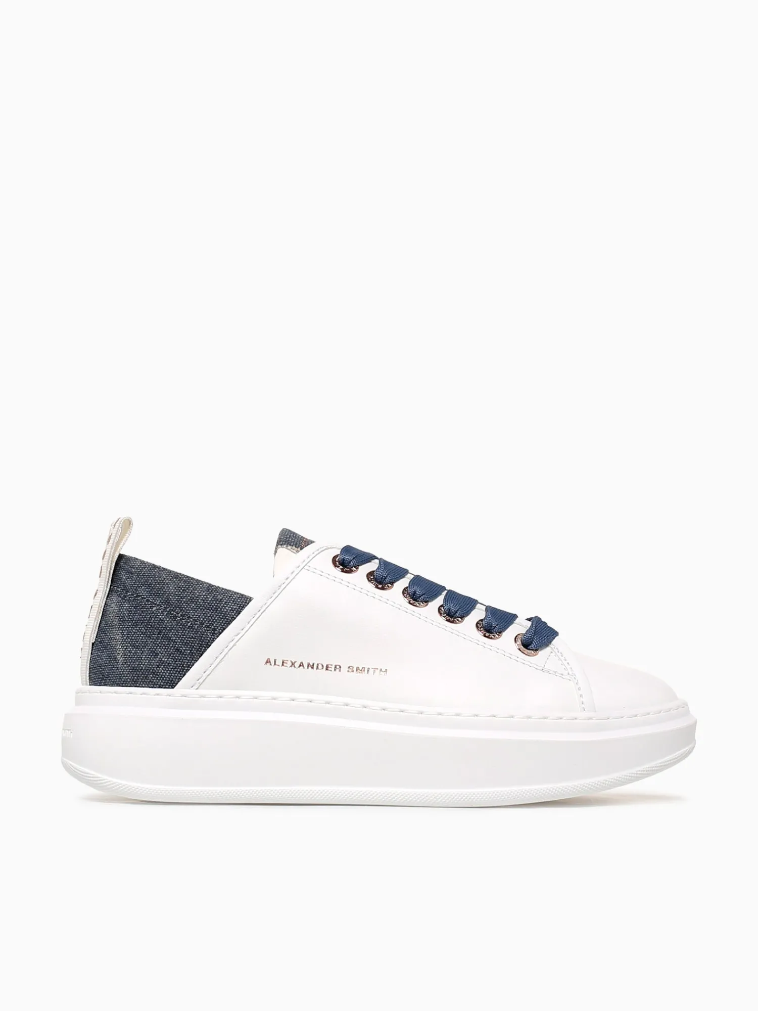 New ALEXANDER SMITH wembley woman white avio leather White Multi