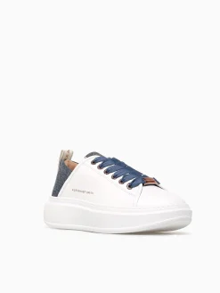 New ALEXANDER SMITH wembley woman white avio leather White Multi