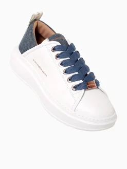 New ALEXANDER SMITH wembley woman white avio leather White Multi