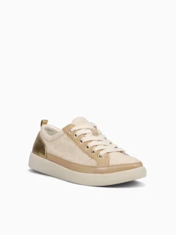 Clearance VIONIC winny gold canvas leather Natural