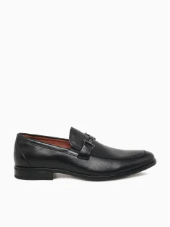 Outlet Florsheim zaffiro moc toe bit leather Black
