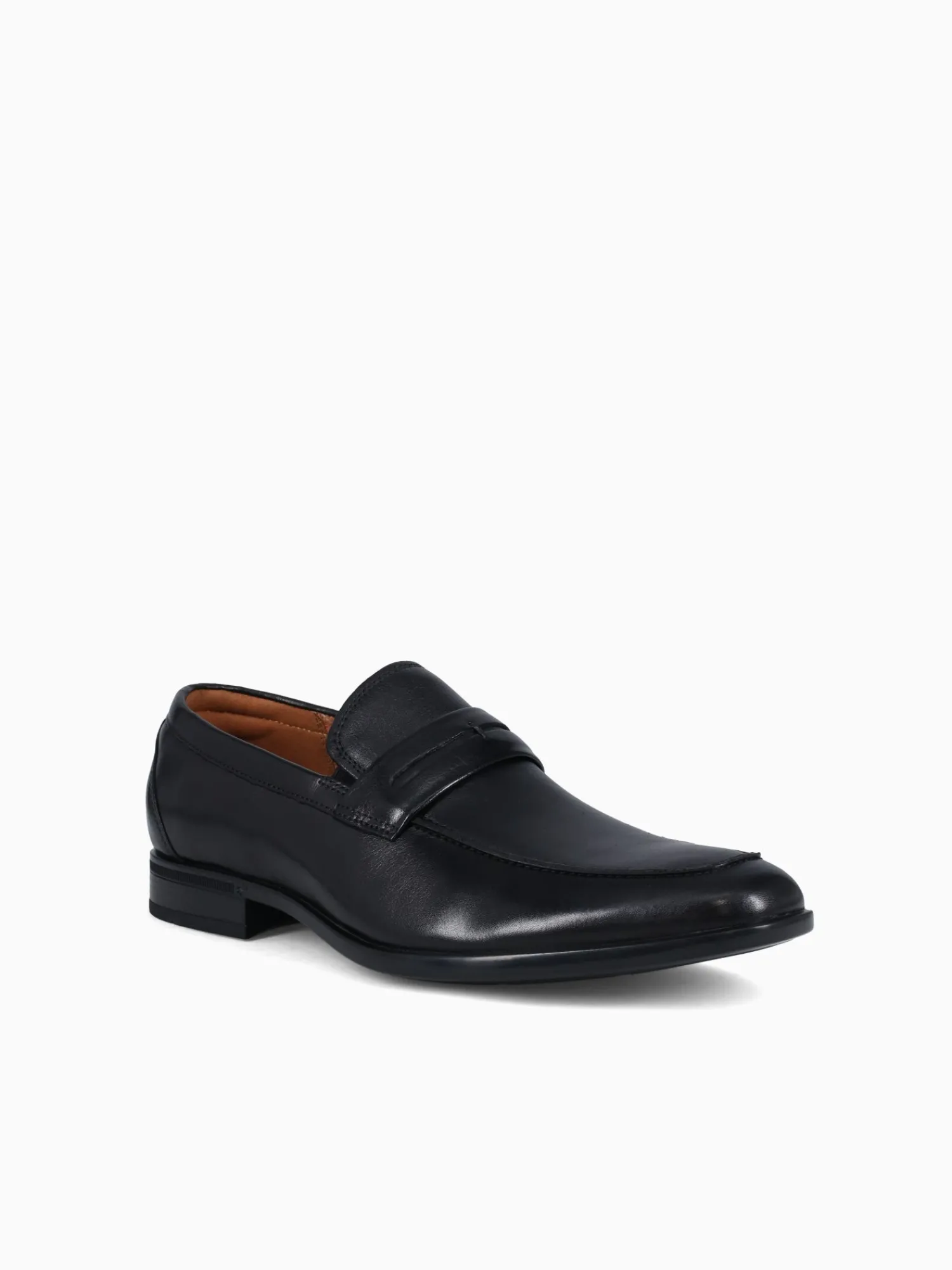Clearance Florsheim zaffiro moc toe penny loafer blk leather Black