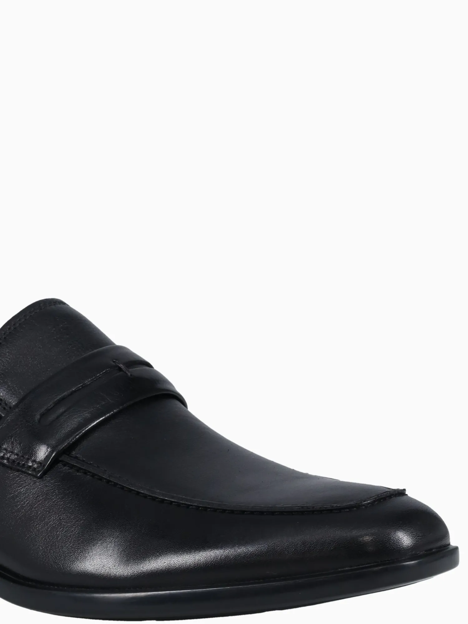 Clearance Florsheim zaffiro moc toe penny loafer blk leather Black